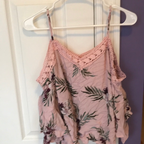 Pink Aeropostale cold shoulder top - Picture 3 of 5